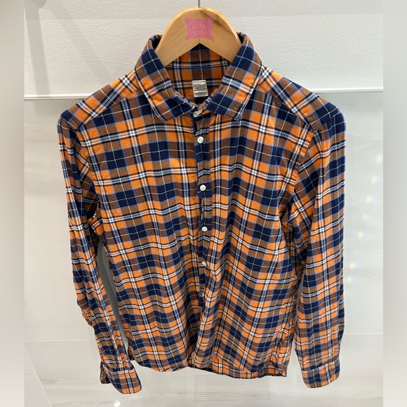 Awesome MGF plaid shirt, orange/blue - Picture 1 of 3